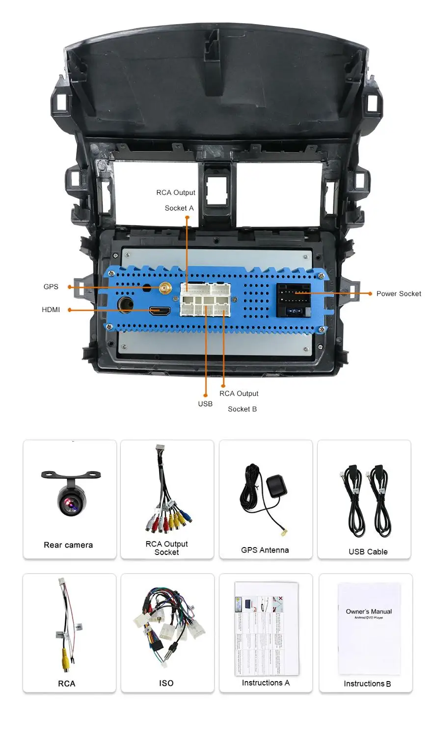 Мультимедийный плеер для Toyota Corolla E140/150 Android 10 0 DVD-радио стерео GPS-навигация IPS 2008 2009