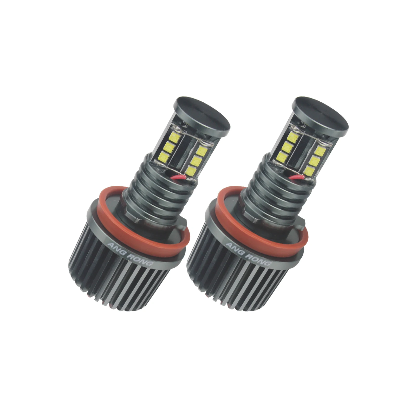 ANGRONG LED 120W ангельские глаза свет H8 лампы для BMW E60 E61 E81 E92 E70 E87 X1 X5 X6 Z4|Фара авто в