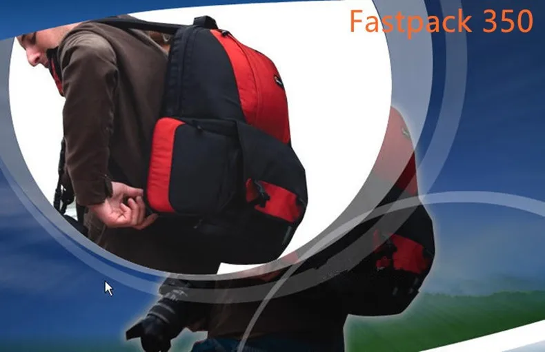 Free Shipping Genuine Lowepro Fastpack 350 Photo DSLR Camera Bag Digital SLR Backpack laptop 15.4" with All Weather Cove