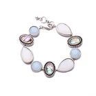 Новый женский геометрический браслет из смолы свежего цвета, очаровательный браслет, имитация индийских ювелирных изделий