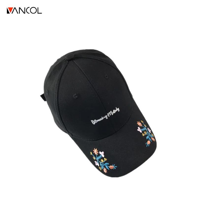 Vancol 2017 цветочный симметричные Вышивка Snapback Hat акриловых Для мужчин женщин пара