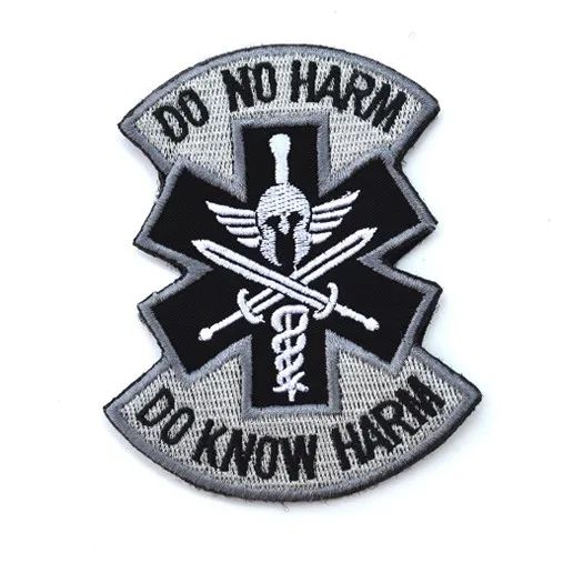 3D военные нашивки вышитые знаем никакого вреда Военная нарукавная нашивка