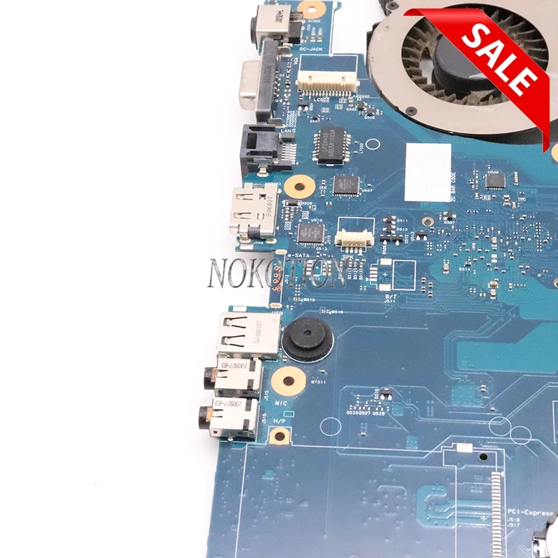 NOKOTION BA92-06785A BA41-01219A ноутбук материнская плата для Samsung R540 NP-R540 материнская плата BREMEN-C HM55 DDR3 процессор+ Raidiator