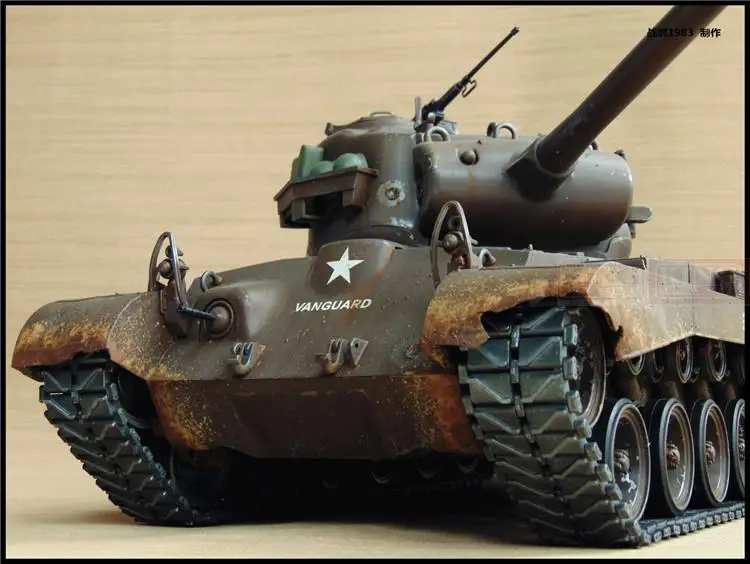 KNL хобби Хэн, 1:16 Першинг RC пульт дистанционного управления Танк модель литейное оборудование для толстое покрытие краски, чтобы сделать старый обновления