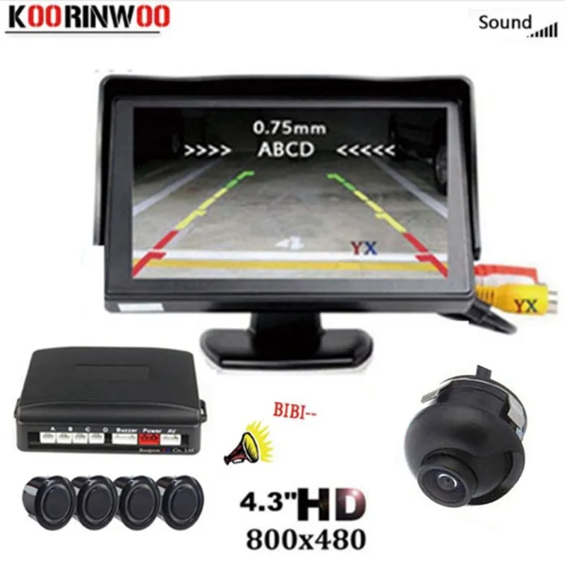 Автомобильная панорамная система Koorinwoo CCD с поворотом на 360 градусов и датчиком