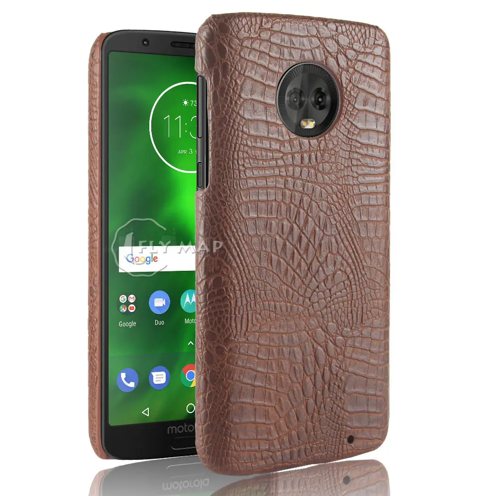 Чехол из крокодиловой кожи для Motorola Moto G6 Plus 2018 XT1926 жесткий защитный чехол