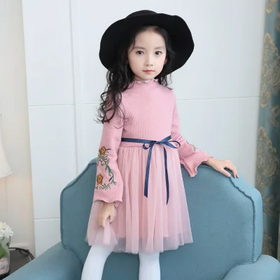 Детские вечерние платья детская одежда осенне-зимнее платье для девочек