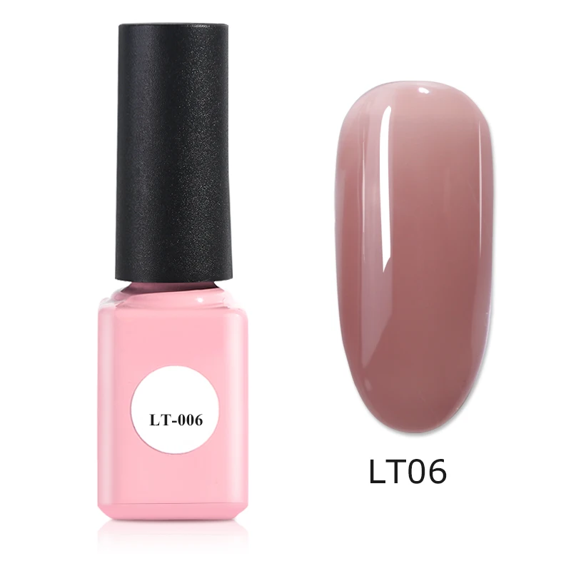 6 шт./компл. лак для ногтей Гель-лак яркой градиентной розовый кафе Цвет прозрачный УФ-гель Лаки Soak Off гель для ногтей гели для нейл-арта ногтей маникюрный набор TRLT