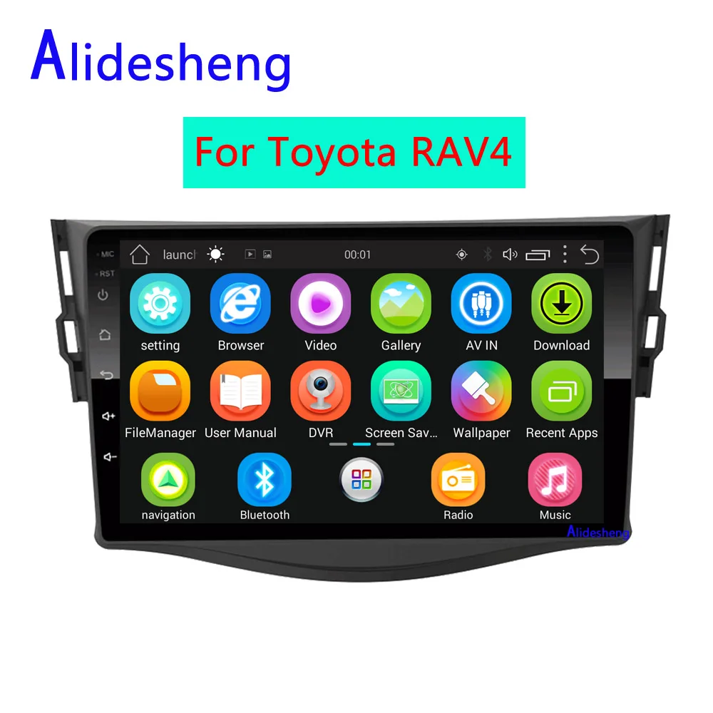9 дюймовый 2.5D android автомобильный DVD мультимедийный плеер для Toyota RAV4 2006 2007 2008 2009 2010