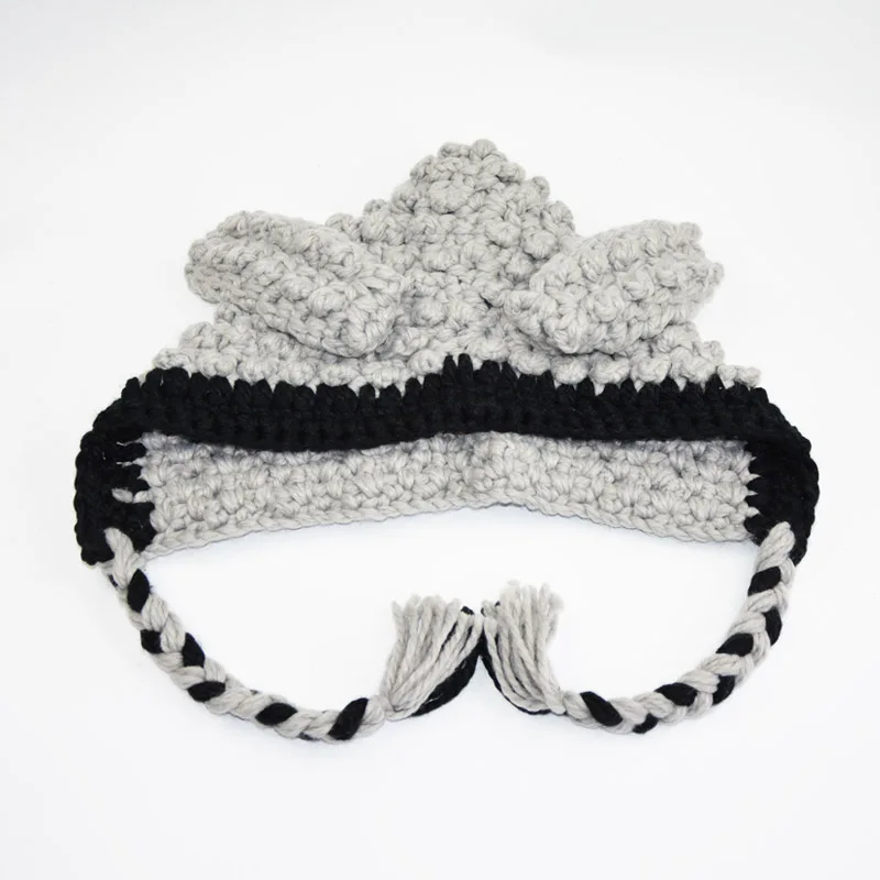 Вязаная крючком Детская зимняя шапка из ягненка ручной работы Толстая теплая