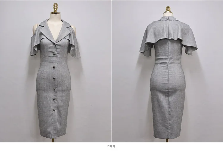 Большой размер элегантное платье-карандаш для женщин лето 2020 Открытое платье с