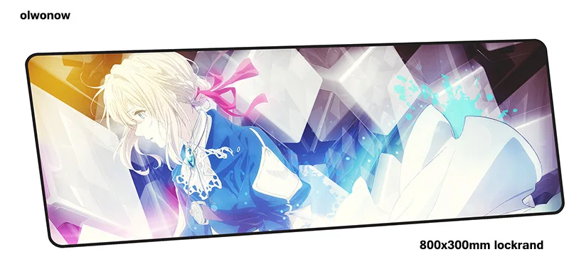 Violet evergarden коврик для мыши для геймера, цветной игровой коврик для мыши 800x300x3 мм, рождественский подарок, ноутбук, эргономичный коврик для мыши - Цвет: design 8