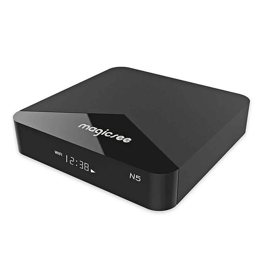MAGICSEE N5 Android TV Box OS Amlogic S905X 7.1.2 2GB RAM 16GB ROM 2.4G 5G WiFi 100Mbps BT4.1 Support 4K H.265 | Электроника