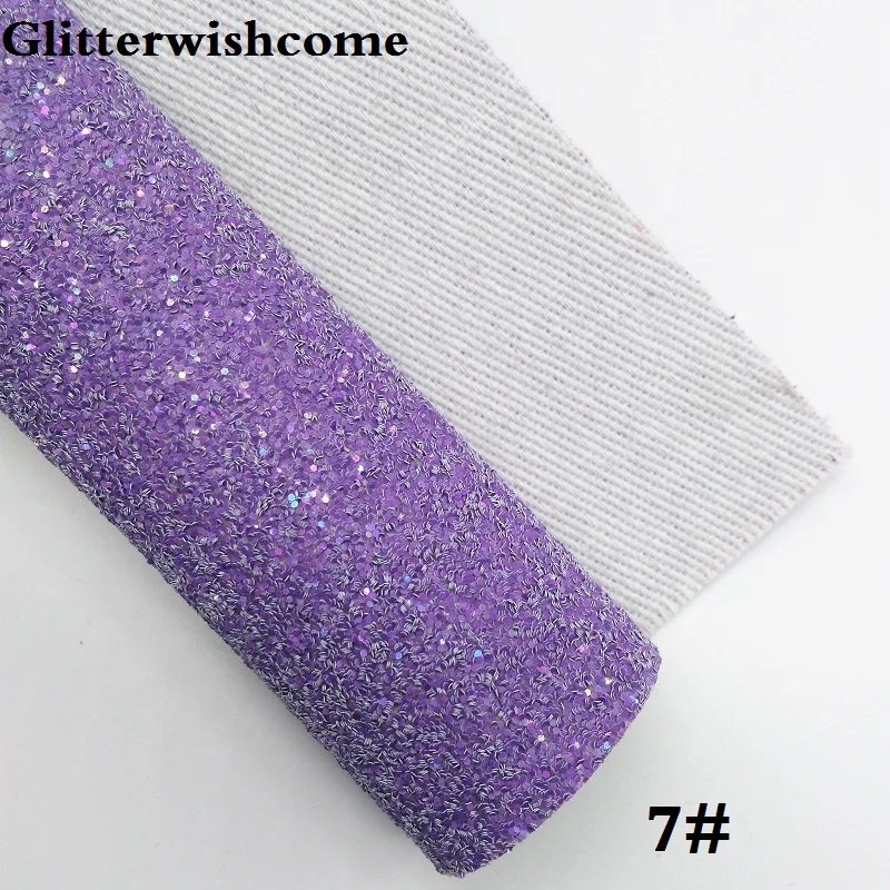 7 Glitterwishcome 21X29 см A4 размер винил для луков с эффектом блестящей кожи Ткань Винил для луков, GM231A - Цвет: 7