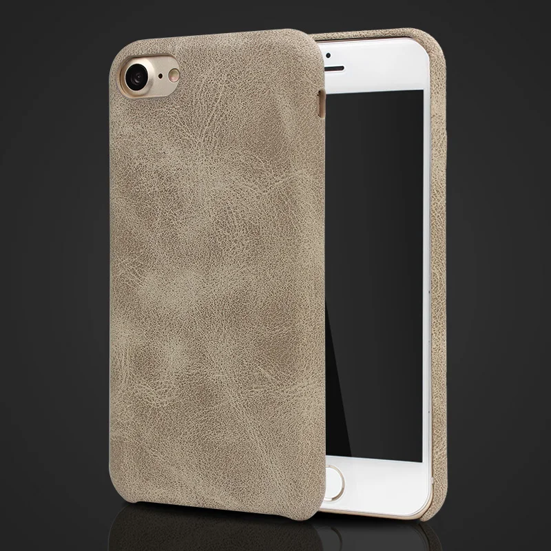 GYKZ Retro Imitation Genuine Leather PU Cases For iPhone X 7 Plus 6 6s 8 Back Cover Case iphone Fundas | Мобильные телефоны и