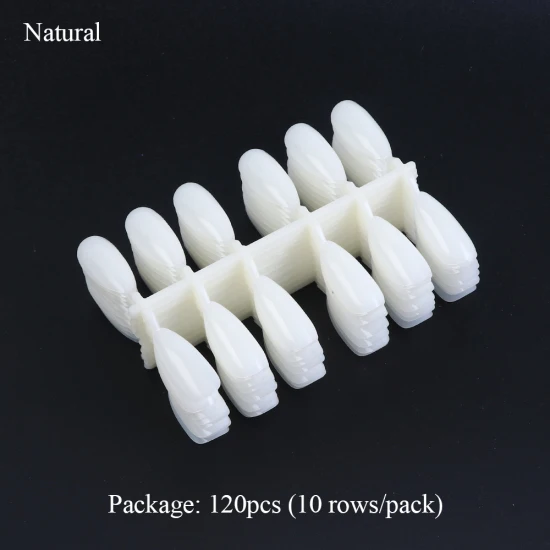 Natural 120 шт прозрачные/натуральные накладные ногти на шпильках Дизайн Акриловые накладные ногти УФ Гель-лак искусственные формы для маникюра TR1030 - Цвет: Natural