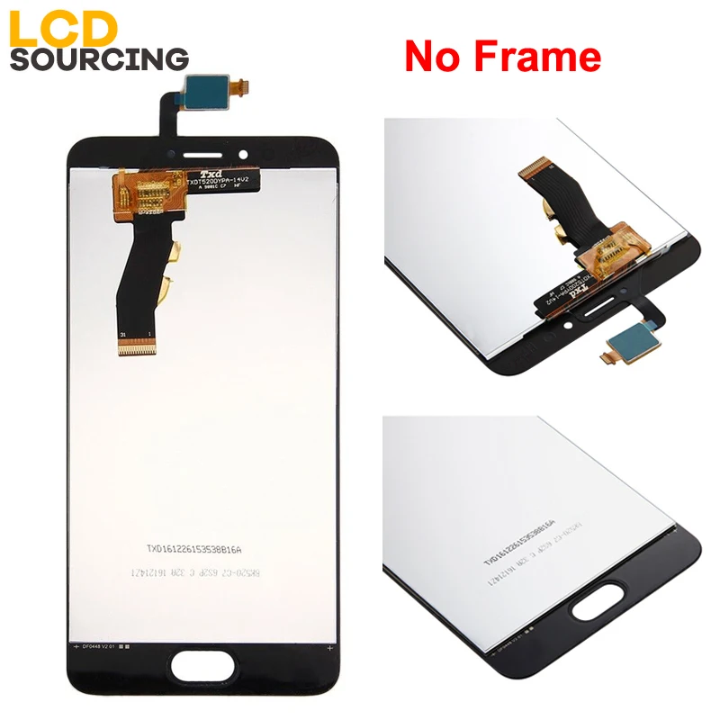 ЖК дисплей 5 2 дюйма для Meizu M5S экран с рамкой дигитайзером в сборе MEIZU M612h сменный