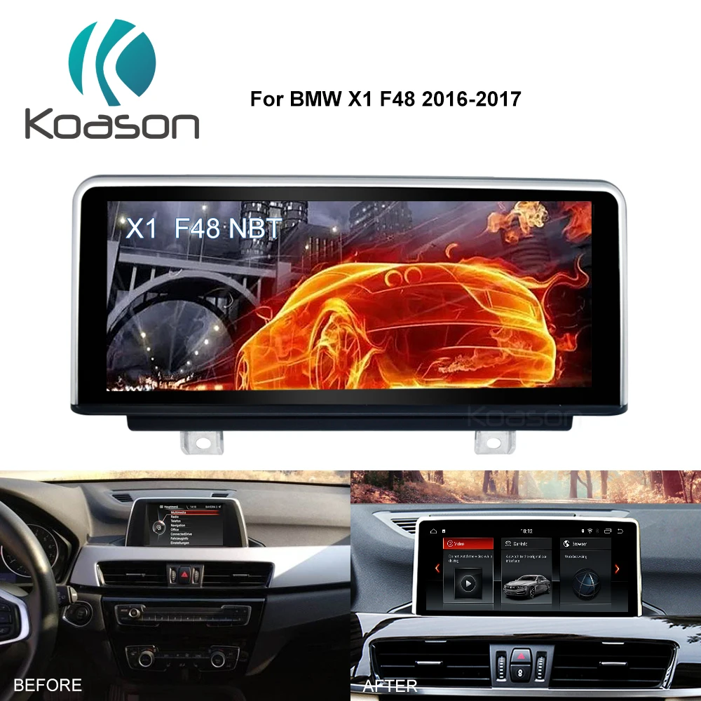 10 25 дюймовый IPS экран Android 8 1 авто видео GPS навигатор для BMW X1 F48 2016-2017 Оригинальный