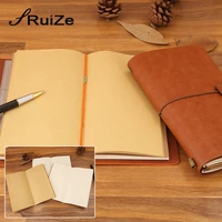 ruize vintage travel notebooks and journals leather diary notebook a6 pocket school note book with three kinds paper school