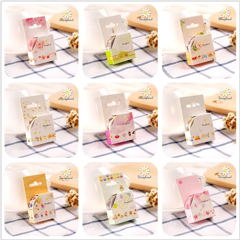 1 шт. милый лоткии цветок еды животные декоративная Васи Лента Сделай Сам