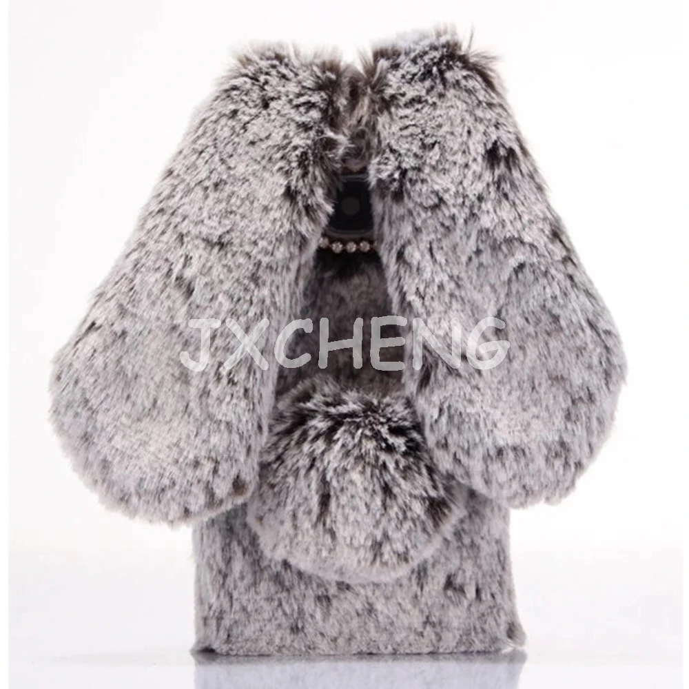 3D Rabbit Bunny Case for Samsung Galaxy A3 A5 A7 A8 A9 A310 A510 A320 A520 A720 2016 2017 C5 C7 C9 Rhinestone Cony Hair Cover | Мобильные