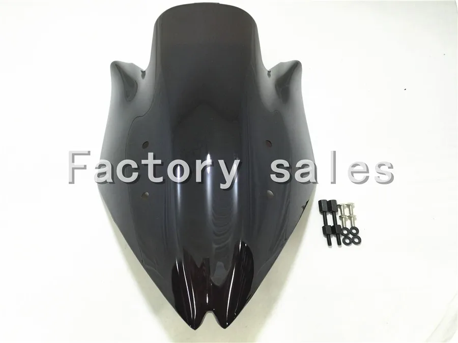 

For Kawasaki Z1000 2007 2008 2009 Black Windshield WindScreen Double Bubble Z 1000 2007-2009