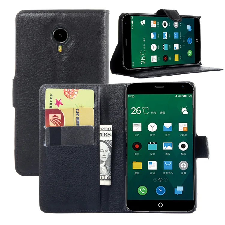 Мода Флип Бумажник кожаный чехол для Meizu MX4 5.36 дюймов с постоянной Функция Visa и