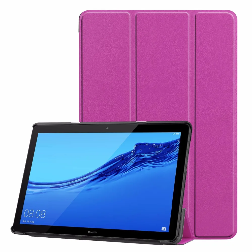Для HUAWEI MediaPad T5 10,1 AGS2-W09 AGS2-W19 чехол высокого качества pu кожаный жесткий чехол сверхпрочный