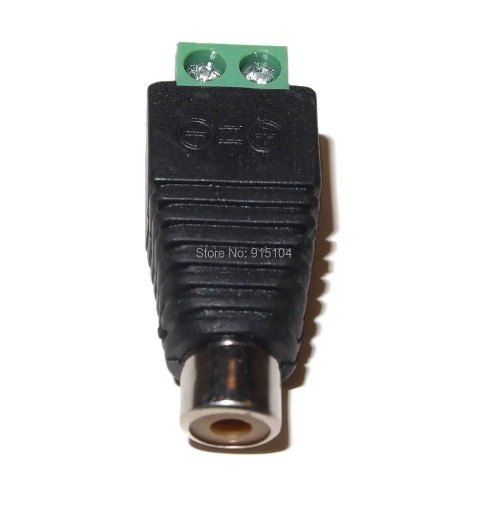 UTP Coax Cat5/cat6 кабель для Av Balun Phono RCA гнездовой разъем винтовой терминал Аудио Видео