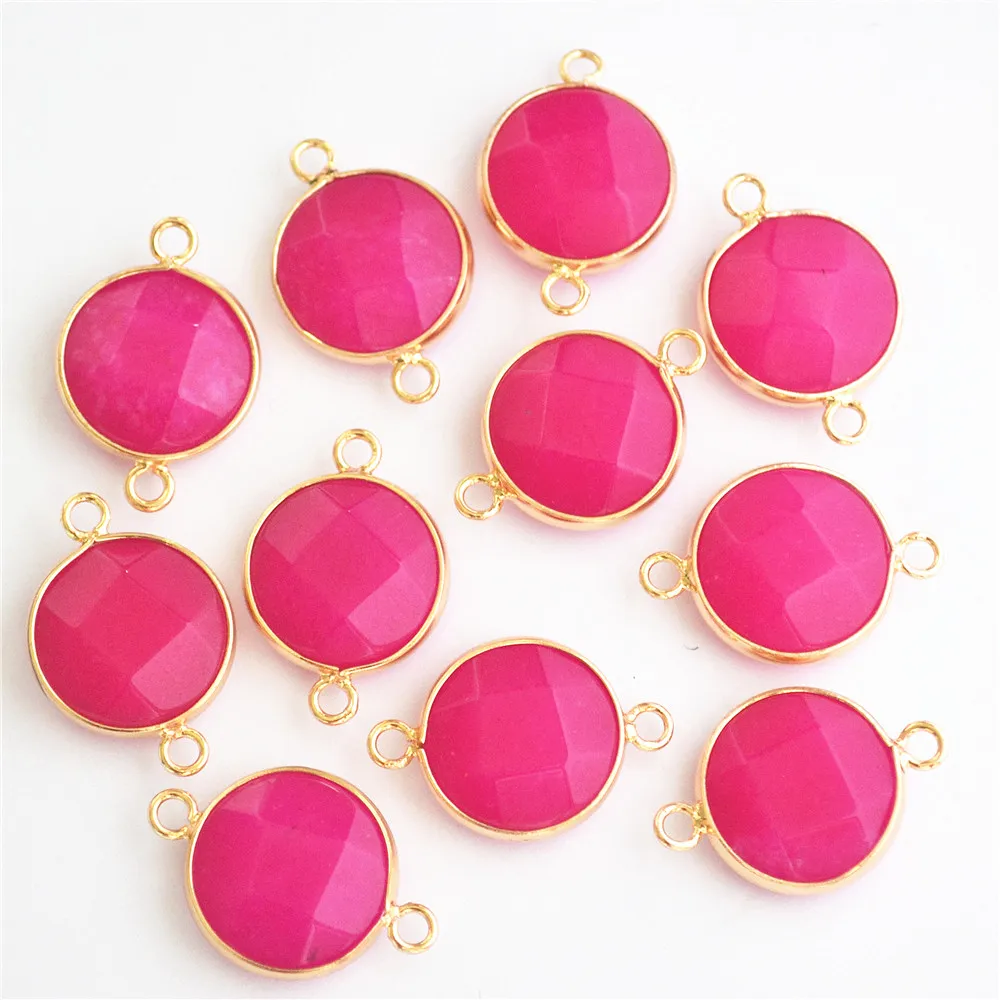 Оптовая Продажа Мода 12 шт./лот 16*16 мм натуральный Друза камень браслет кулон