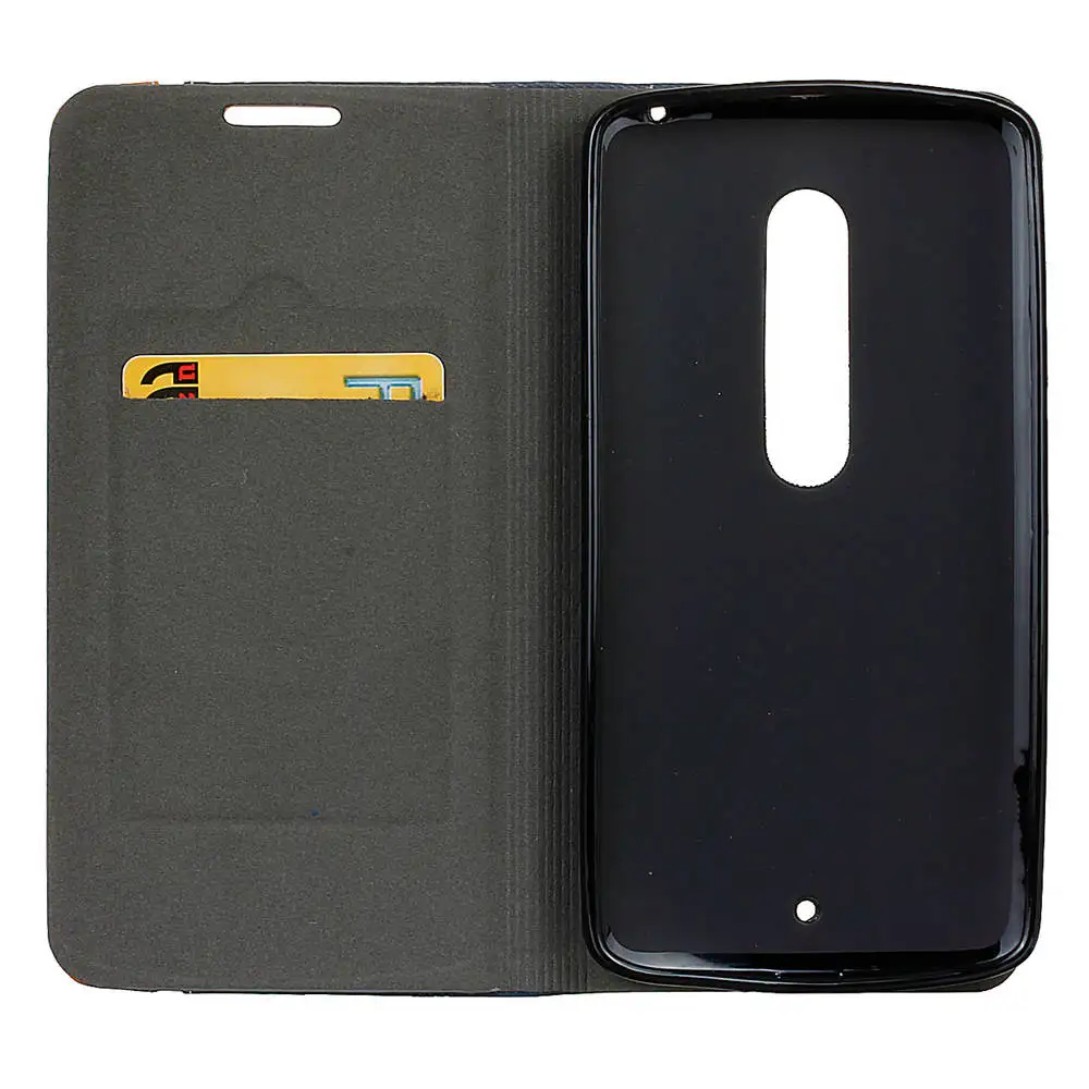 Разноцветный флип чехол из искусственной кожи для телефона Motorola Moto X Play G2 G3 G4 Plus G5 Z
