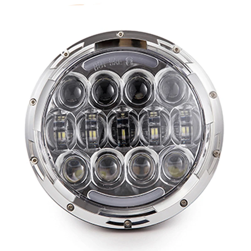105 Вт Светодиодный светильник на голову для мотоцикла 7 ''круглый светодиодный