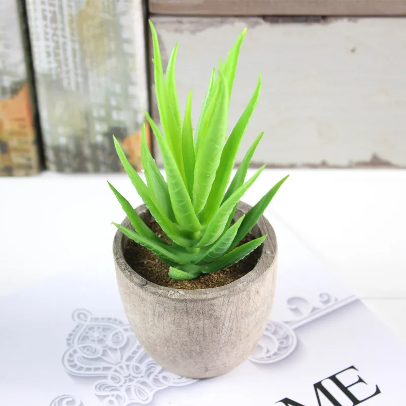 Artificial Plants Mini Succulent Fake Home Garden Decoration Bonsai Green Non-Flower | Дом и сад