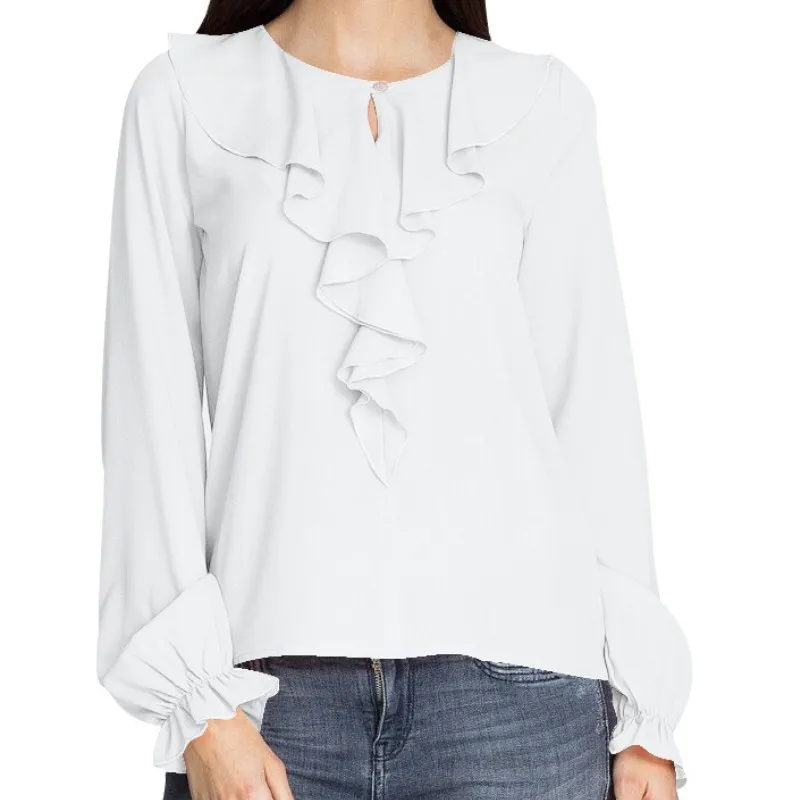 Zmvkgsoa chiffon 6 цветов шифоновая блузка с длинными рукавами хит продаж милые