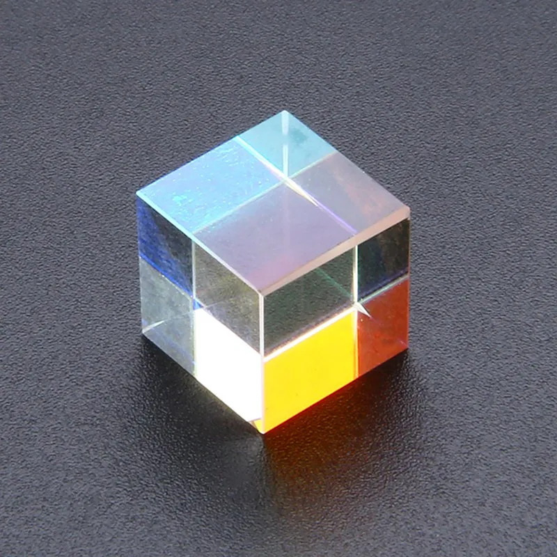 Дихроическая Призма Cube 10x10 мм дефектный перекрестный оптический стеклянный