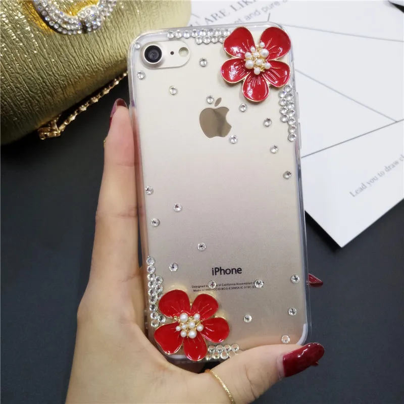 Чехол для телефона LaMaDiaa xiaomi Redmi 7 5 plus 6A MIX2 MAX Note с блестящими кристаллами и стразами