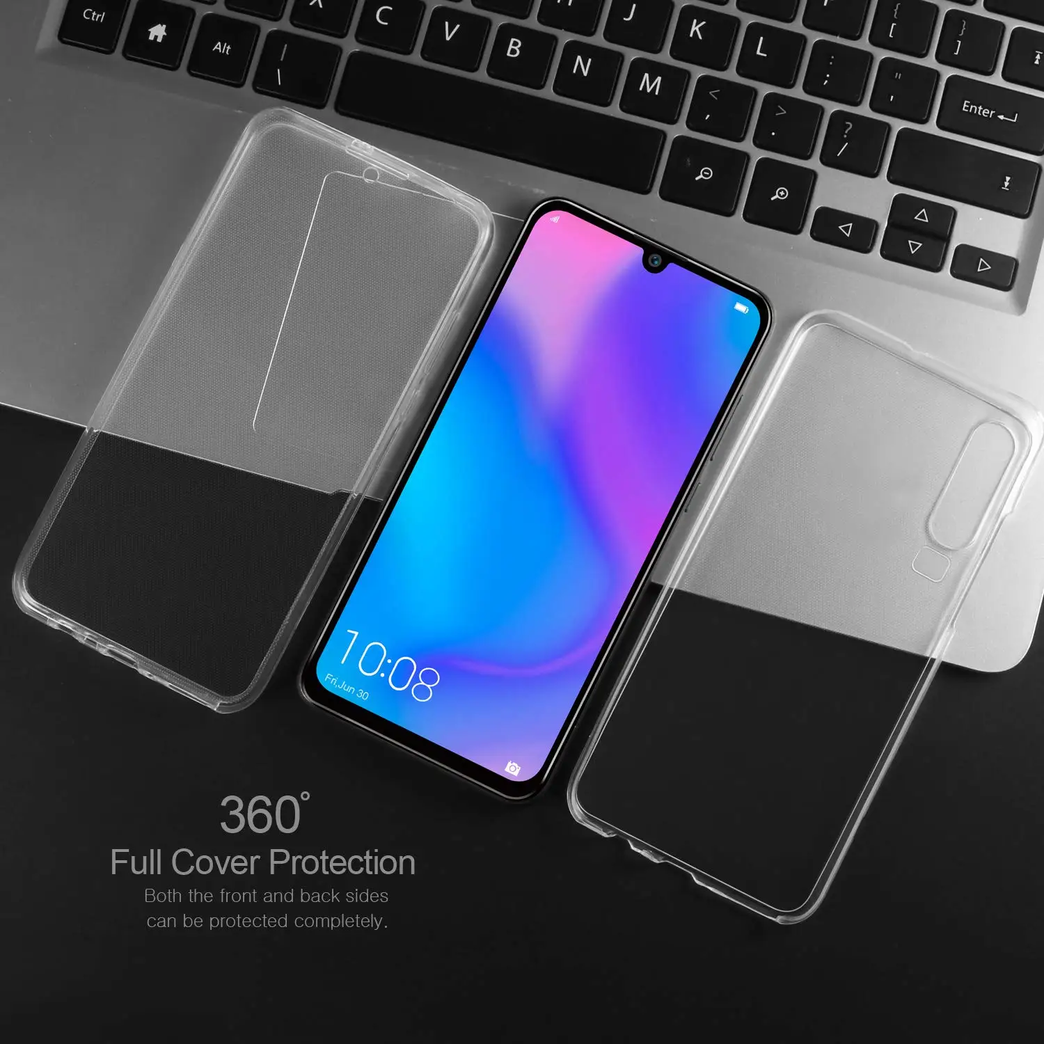 Передний и задний Прозрачный чехол для huawei P30 P20 Lite Коврики 20 Pro нет DOT Коврики 20 P30 накладка из силикона и термополиуретана Souple 360 полная защита корпуса