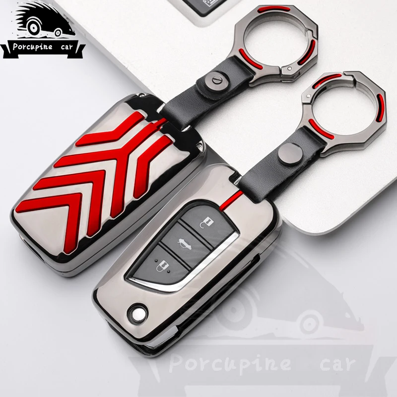 Новый чехол из цинкового сплава для автомобильного ключа Toyota Aygo CHR RAV4 Yaris Corolla Camry
