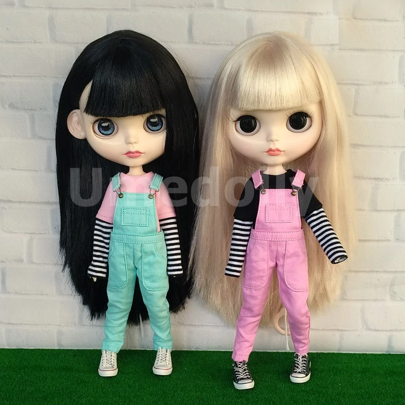 1 шт. Модная Одежда для куклы Blyth футболки Комбинезоны 1/6 BJD Azone S OB24 Барби нагрудник