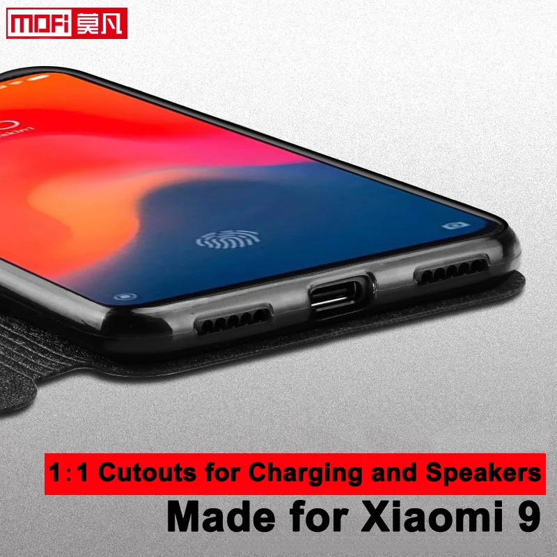 Чехол для xiaomi mi 9 xiaomi 9, кожаный чехол Mofi xiaomi 9, флип-чехол, тонкий Чехол-книжка с подставкой, роскошный блестящий чехол для xiaomi mi 9