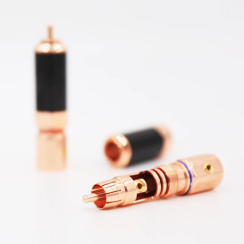 Аудиоразъем Audiocrast CF610 аудиоразъем RCA с покрытием из розового золота винтовой