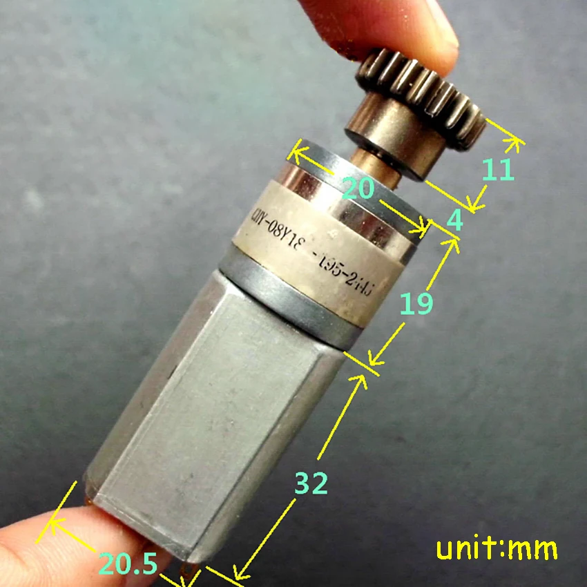 DC5 24V 22 45 об/мин 30mA 180 точность мотор редуктор Передаточное отношение 195:1