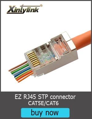 Xintylink rj11 разъем телефонной линии штекер позолоченный 6P4C мужской 4pin модульный кабель терминалы сети Высокое качество 50 шт