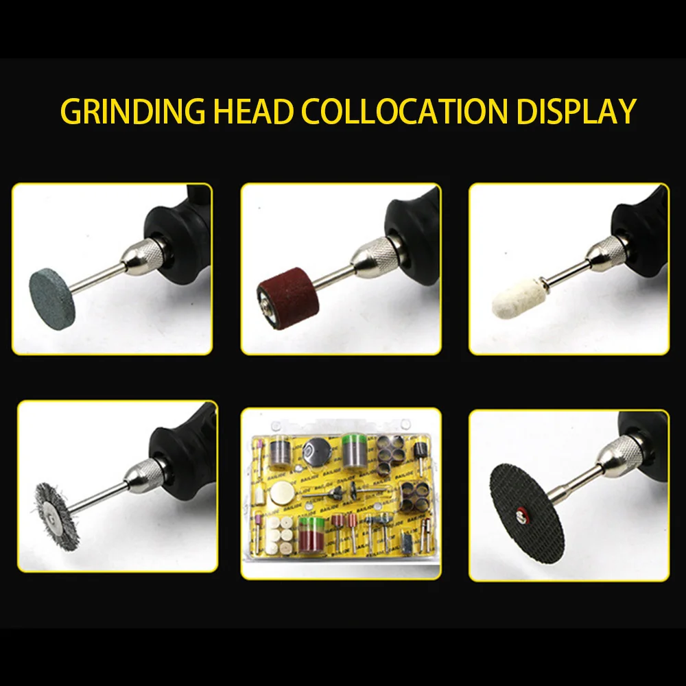 

105pcs Grinding Polishing Tool Set Rotary Tool Accessory Bit Set Suit Dremel 1/8" Shank Grinding Polishing For Rotary Machine