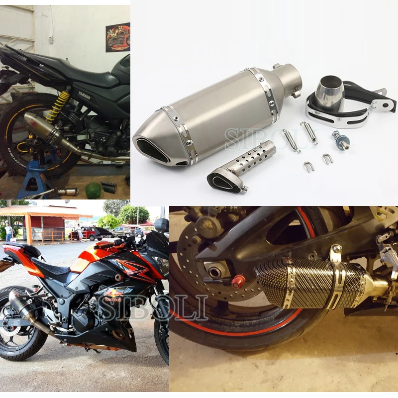 38-51MM Universal Motorcycle Exhaust Modified Muffle Pipe Slip-on Small Hexagonal Motorbike Pipes AK034 | Автомобили и мотоциклы