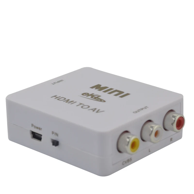 EKL HD Video Converter Box HDMI to RCA AV/CVSB L/R HDMI2AV Support NTSC and PAL Output For PS3/PC/VCR/NTSC |
