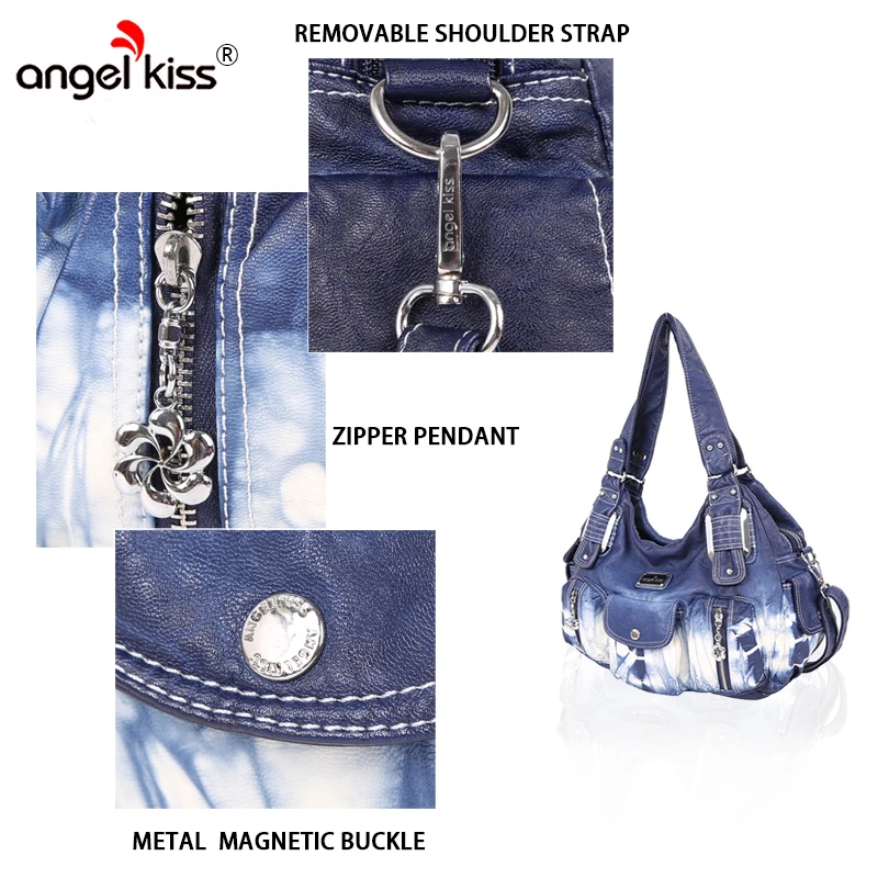 Angelkiss брендовая уникальная женская сумка с принтом в виде галстука Дамская