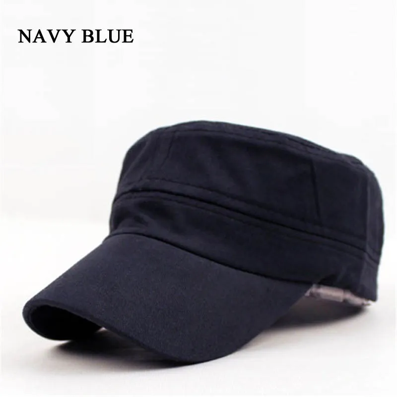 Кепка-бейсболка для мужчин и женщин хлопок регулируемая с плоским верхом отдыха