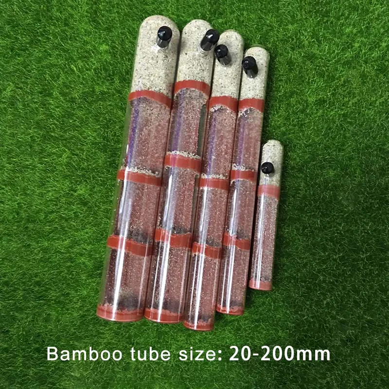 Tube size 20-200mm DIY экологическая муравьиная ферма бамбуковая пробирка Муравьиное гнездо различные размеры трубы муравьиный дом для домашнего животного муравьиная мастерская королева муравьиная домашняя - Цвет: Tube size 20-200mm