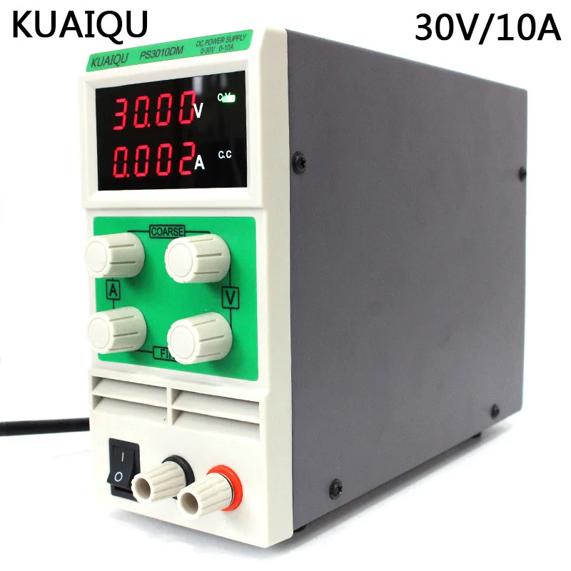 Mini Adjustable DC Power Supply laboratory Power Supply Digital Variable Voltage regulator 30V 10A 4 led display PS3010DM